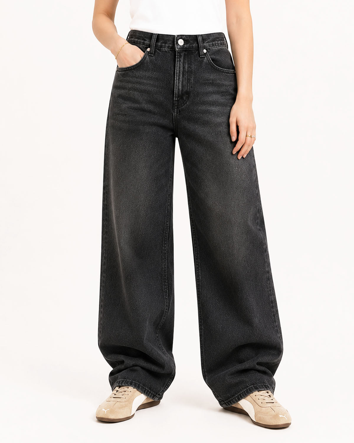 Ash Black Baggy Jeans
