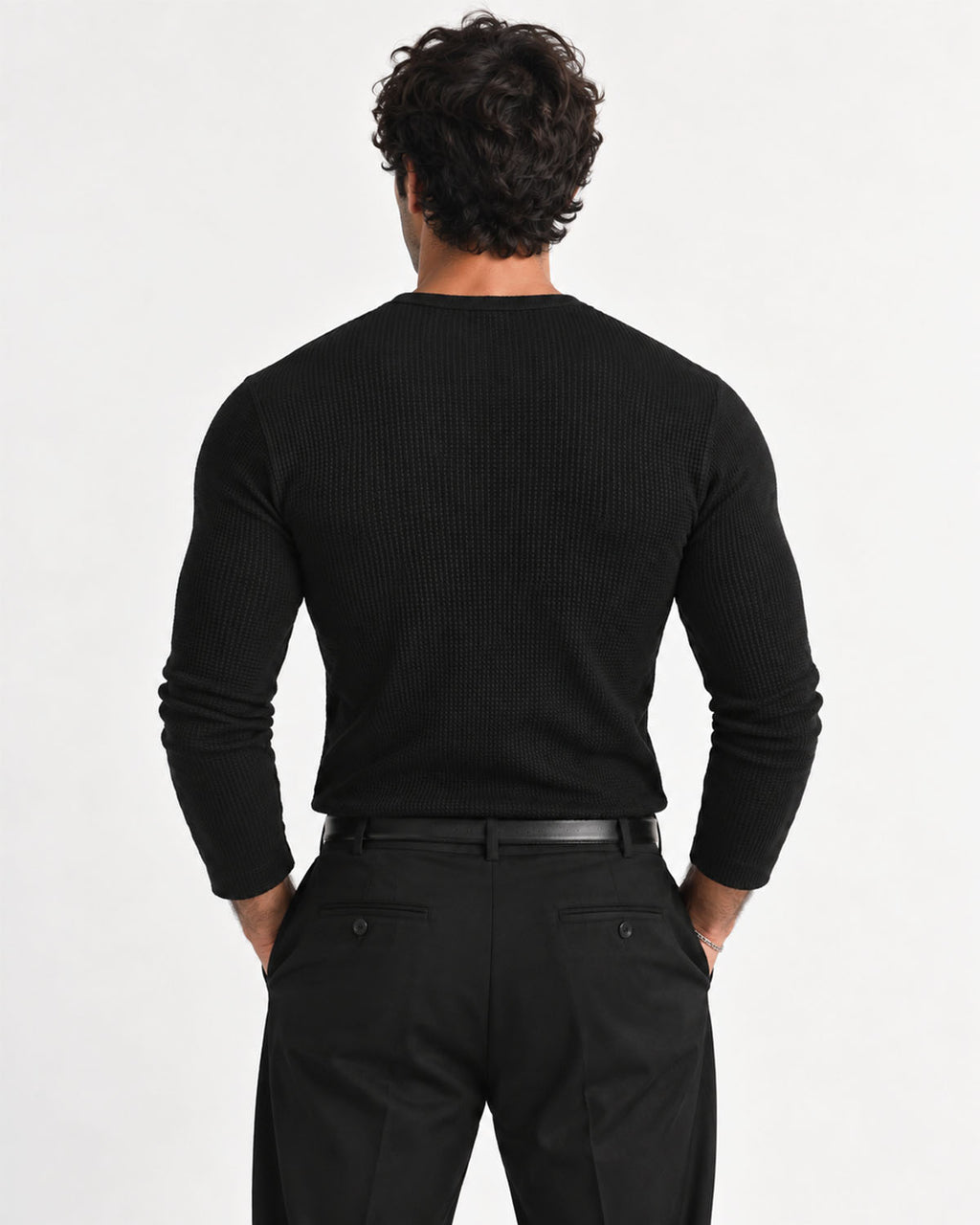 Classic Black Henley