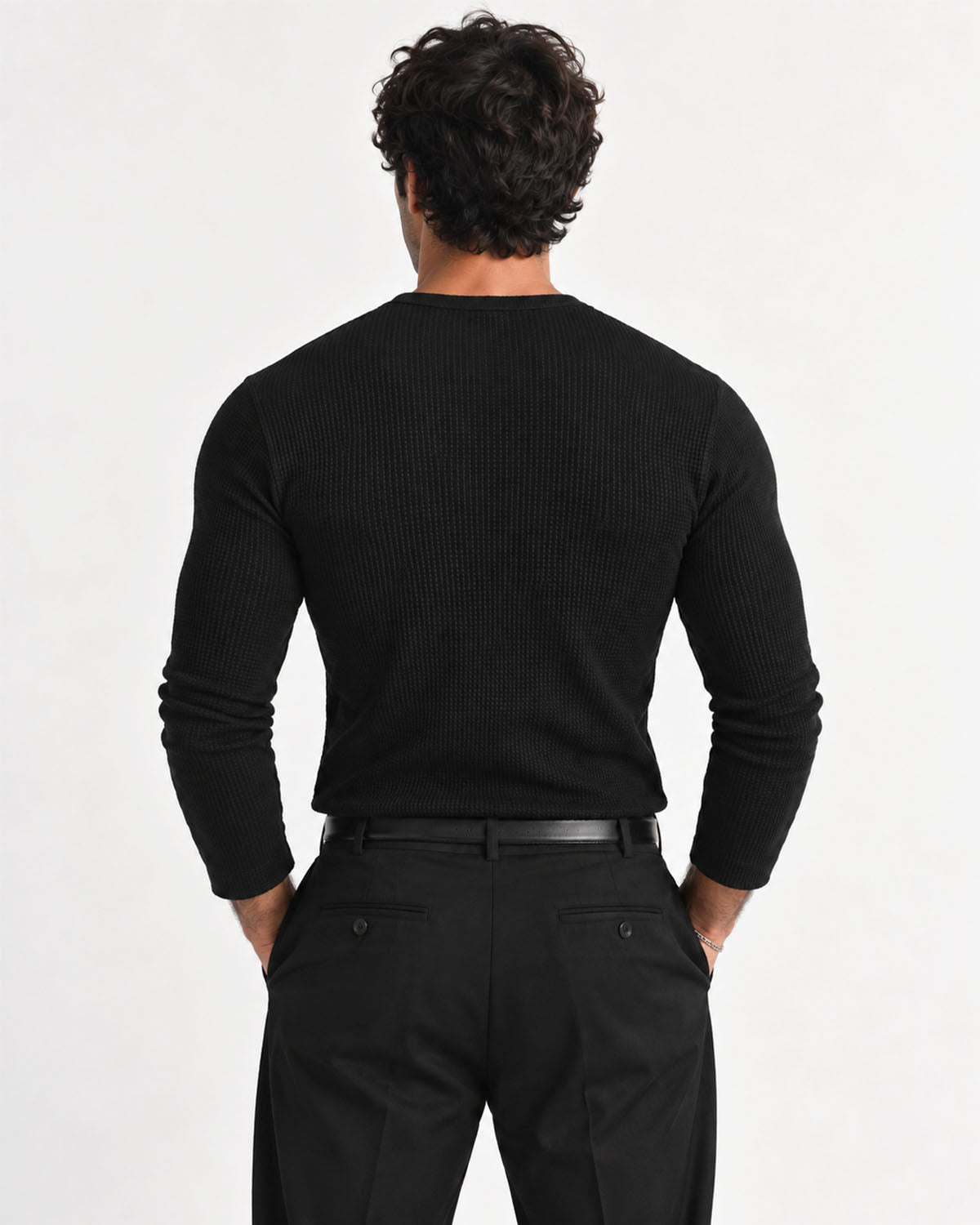 Classic Black Henley