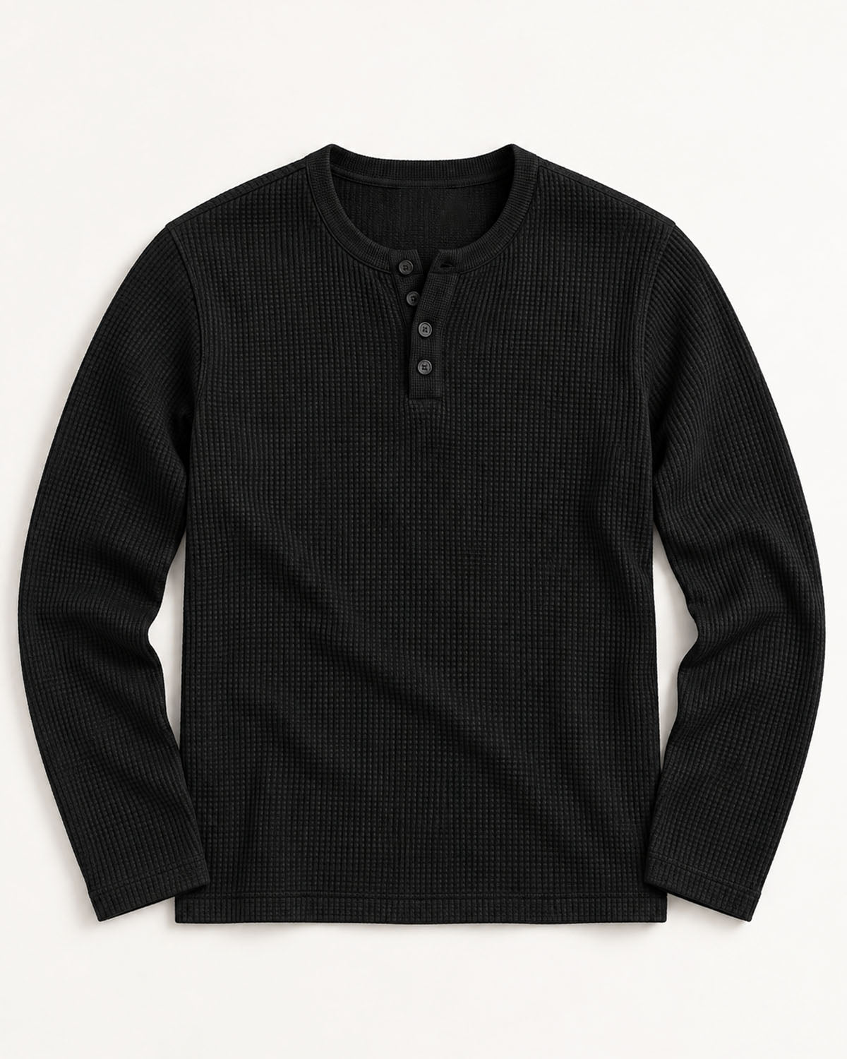 Classic Black Henley
