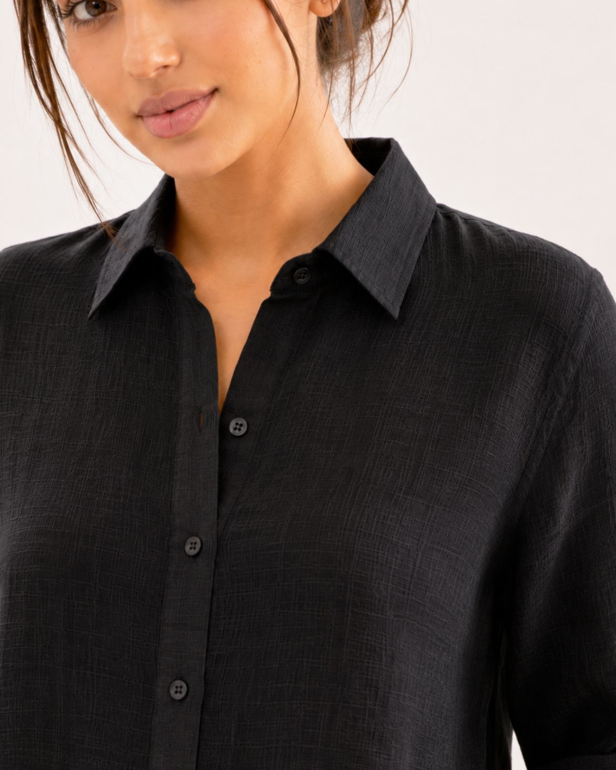Rich Black Irish Linen
