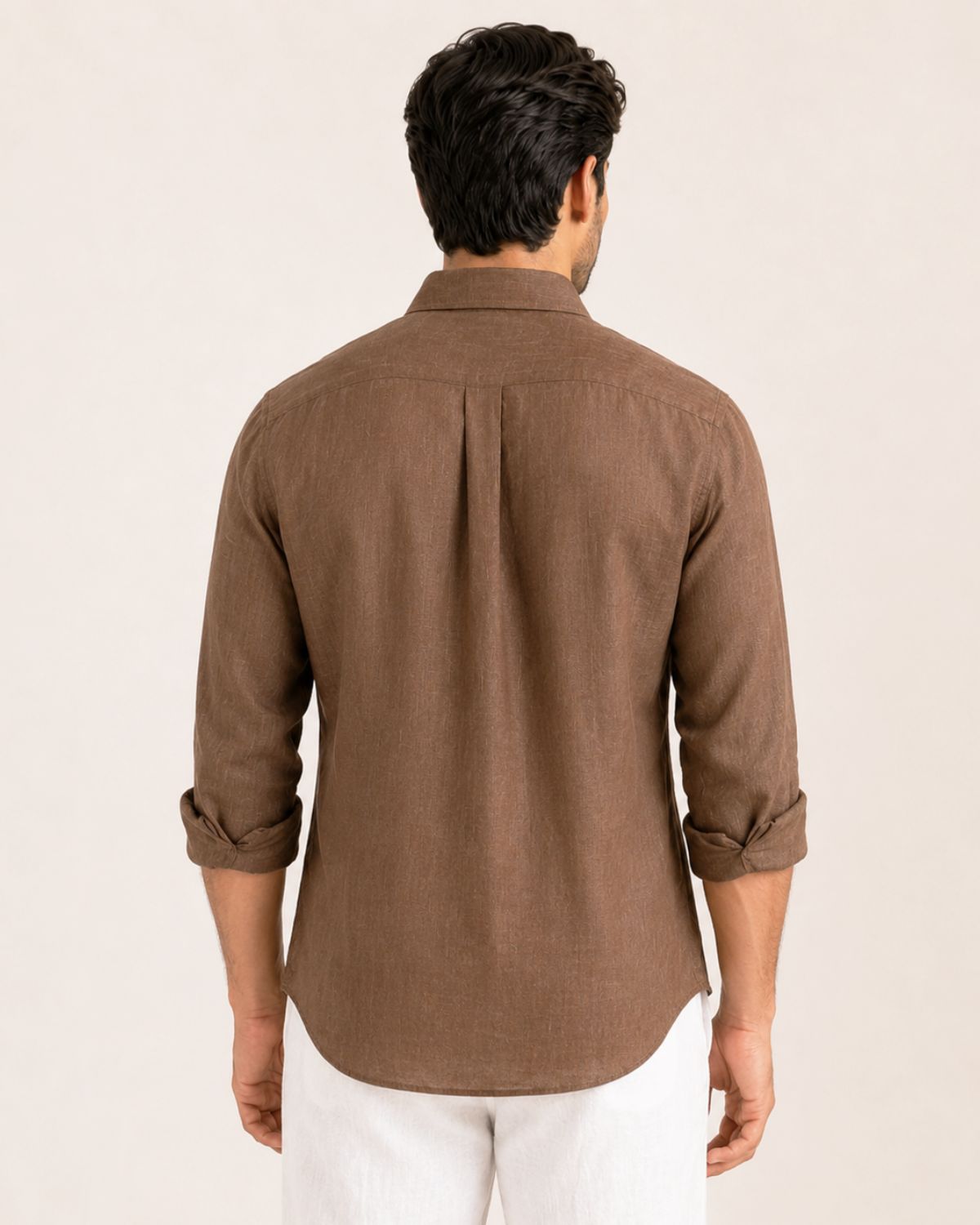 Caramel Brown Irish Linen