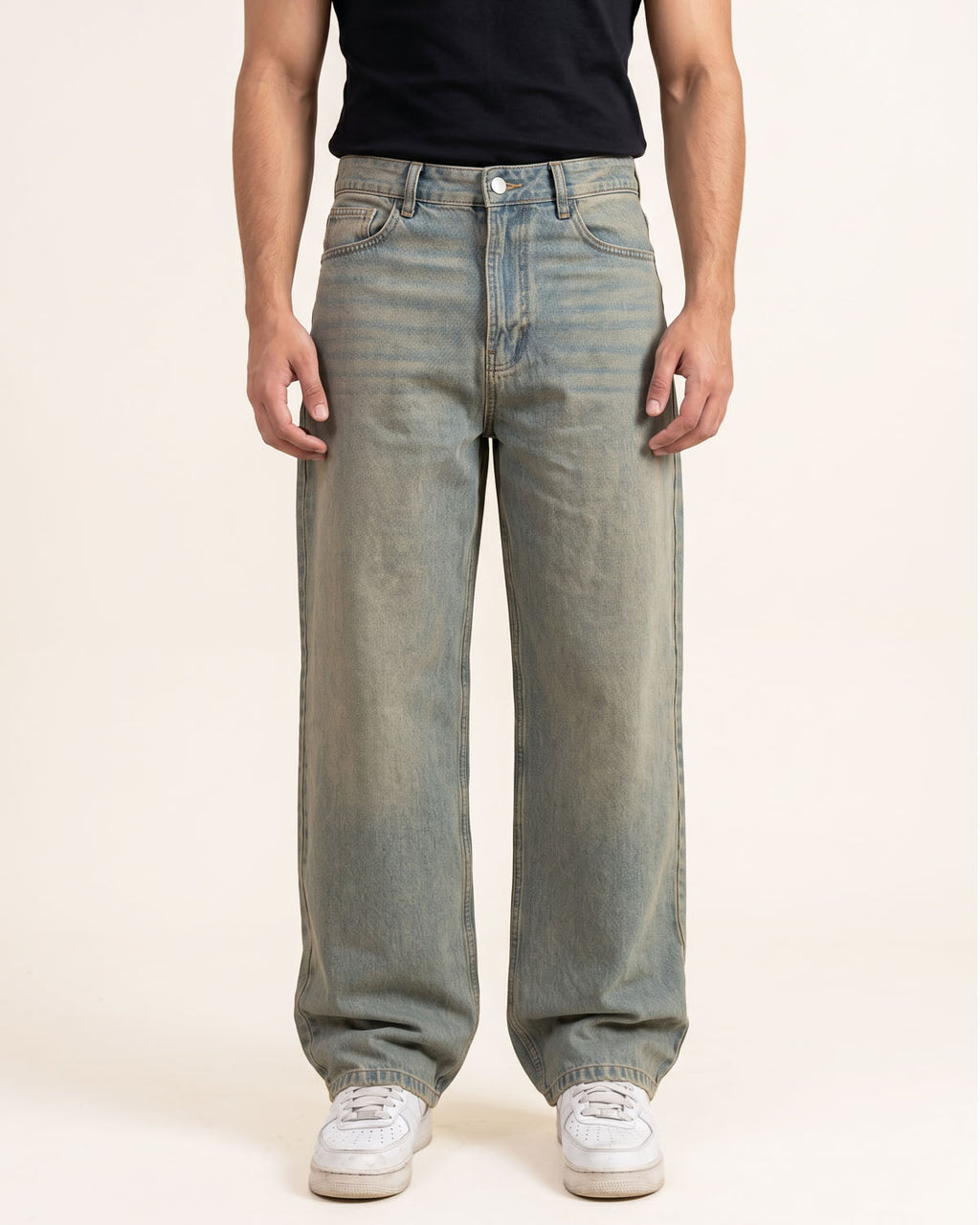 Sand Blue Relaxed Jeans