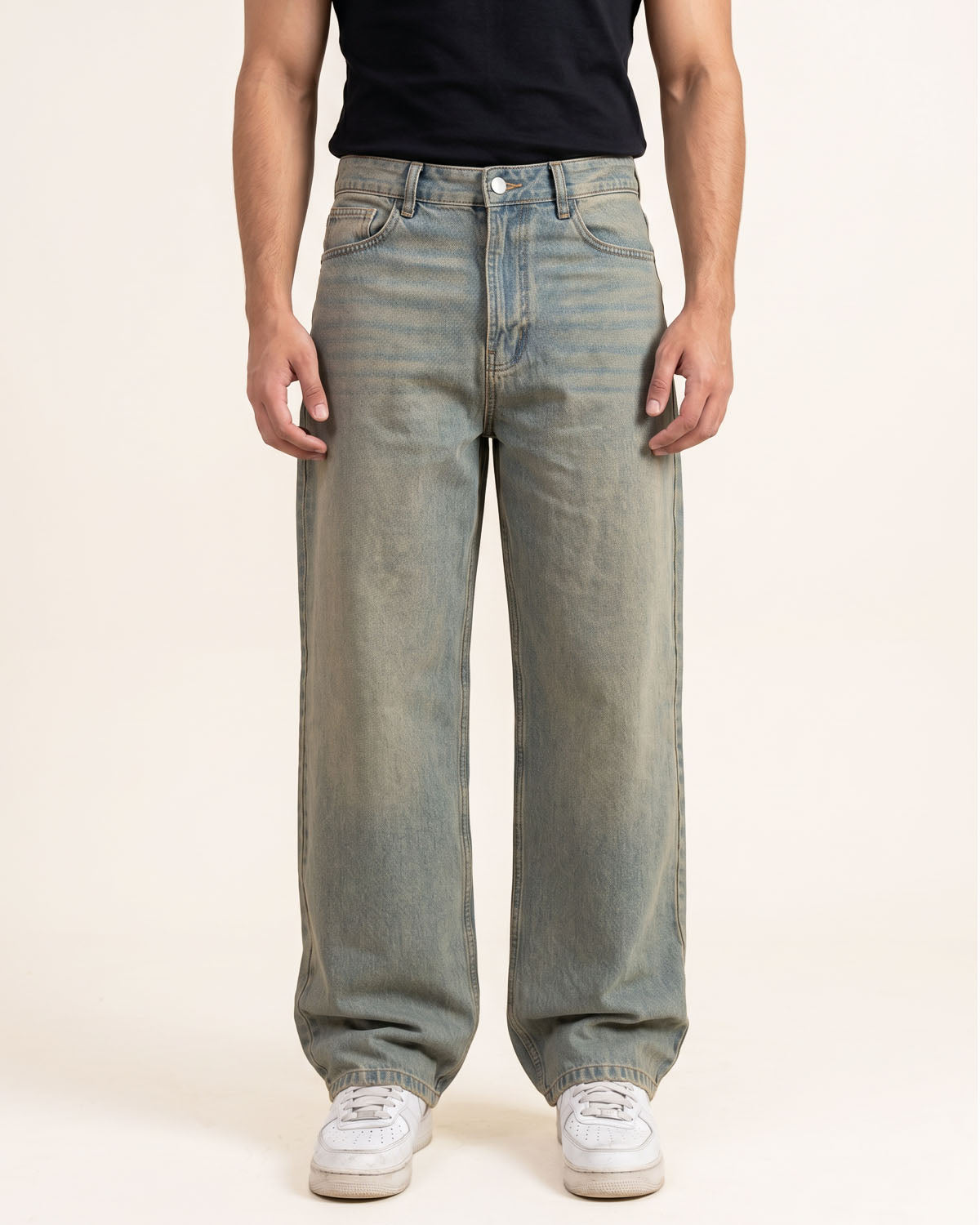 Sand Blue Relaxed Jeans