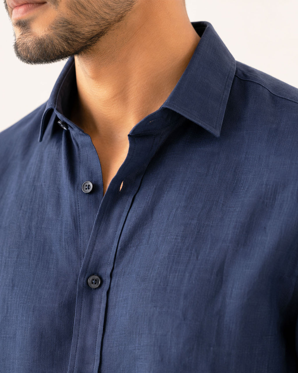 Night Blue Irish Linen