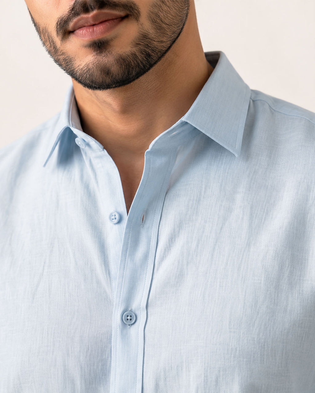 Ocean Blue Irish Linen
