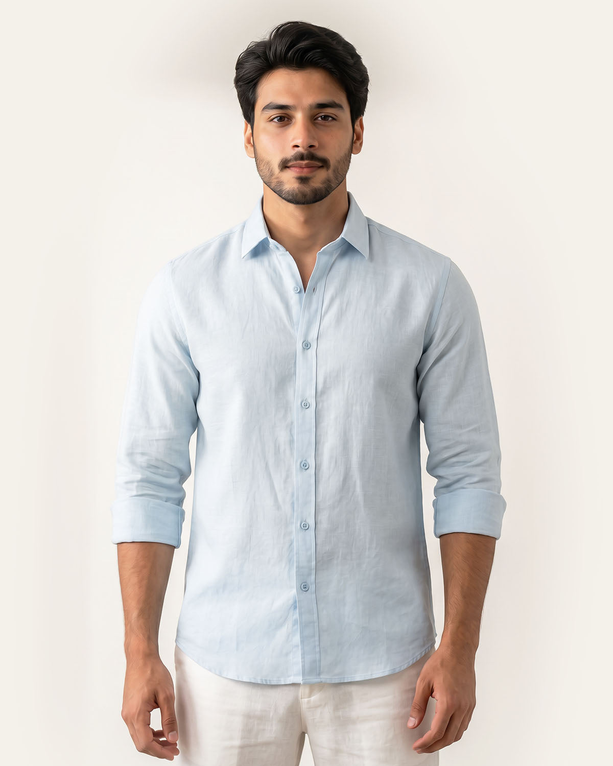 Ocean Blue Irish Linen