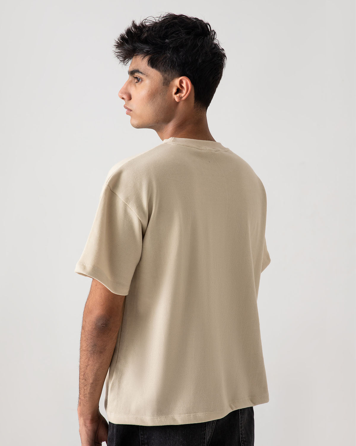 Beige Boxy T-shirt