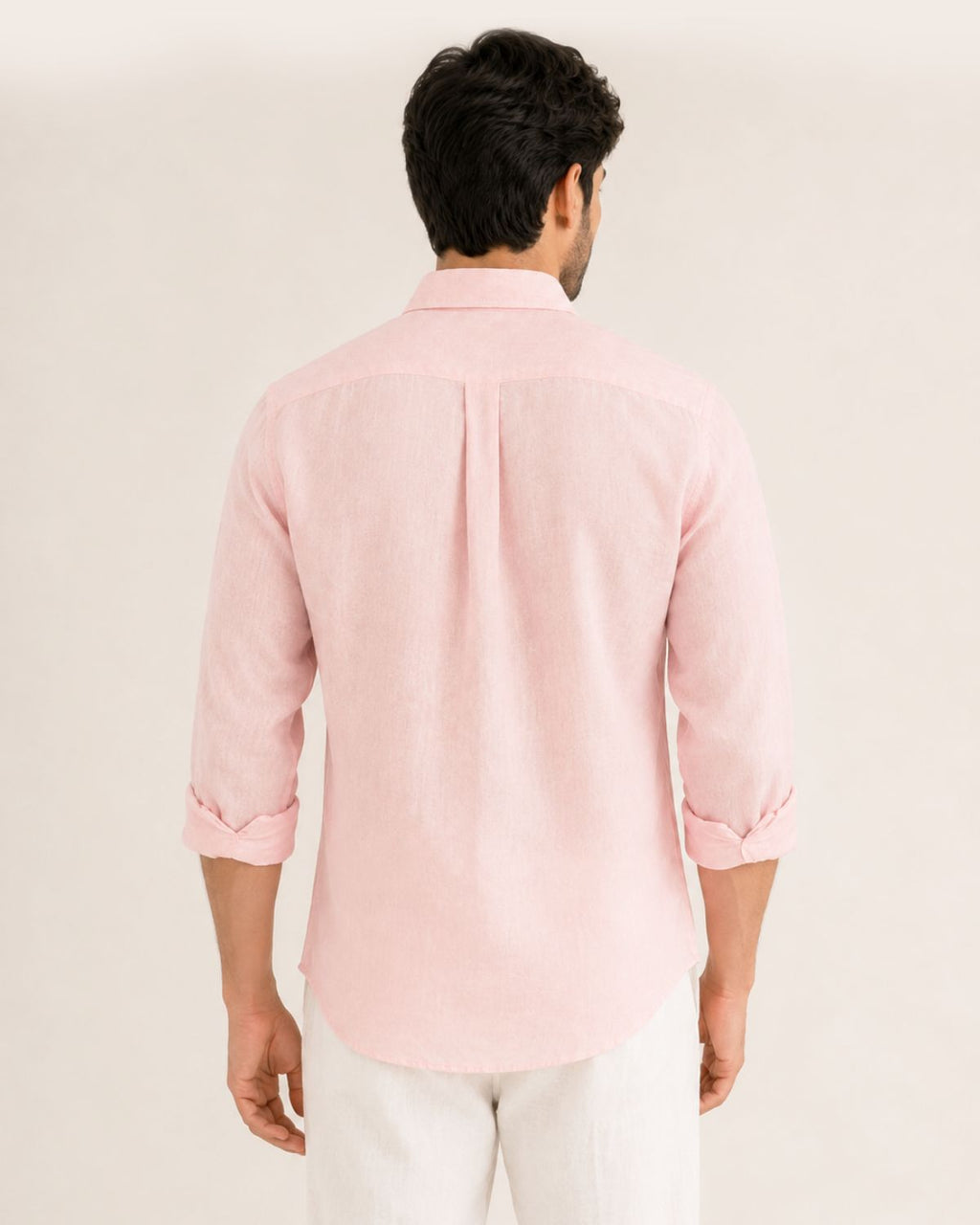 Powder Pink Irish Linen