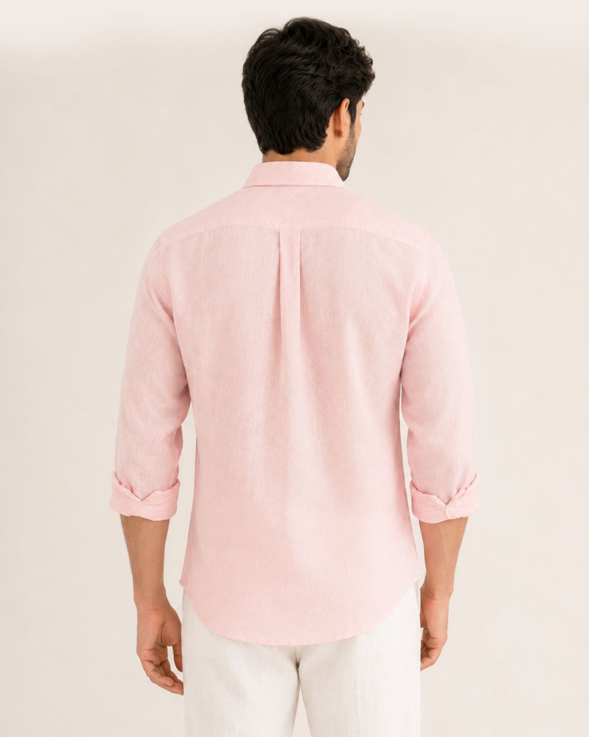 Powder Pink Irish Linen
