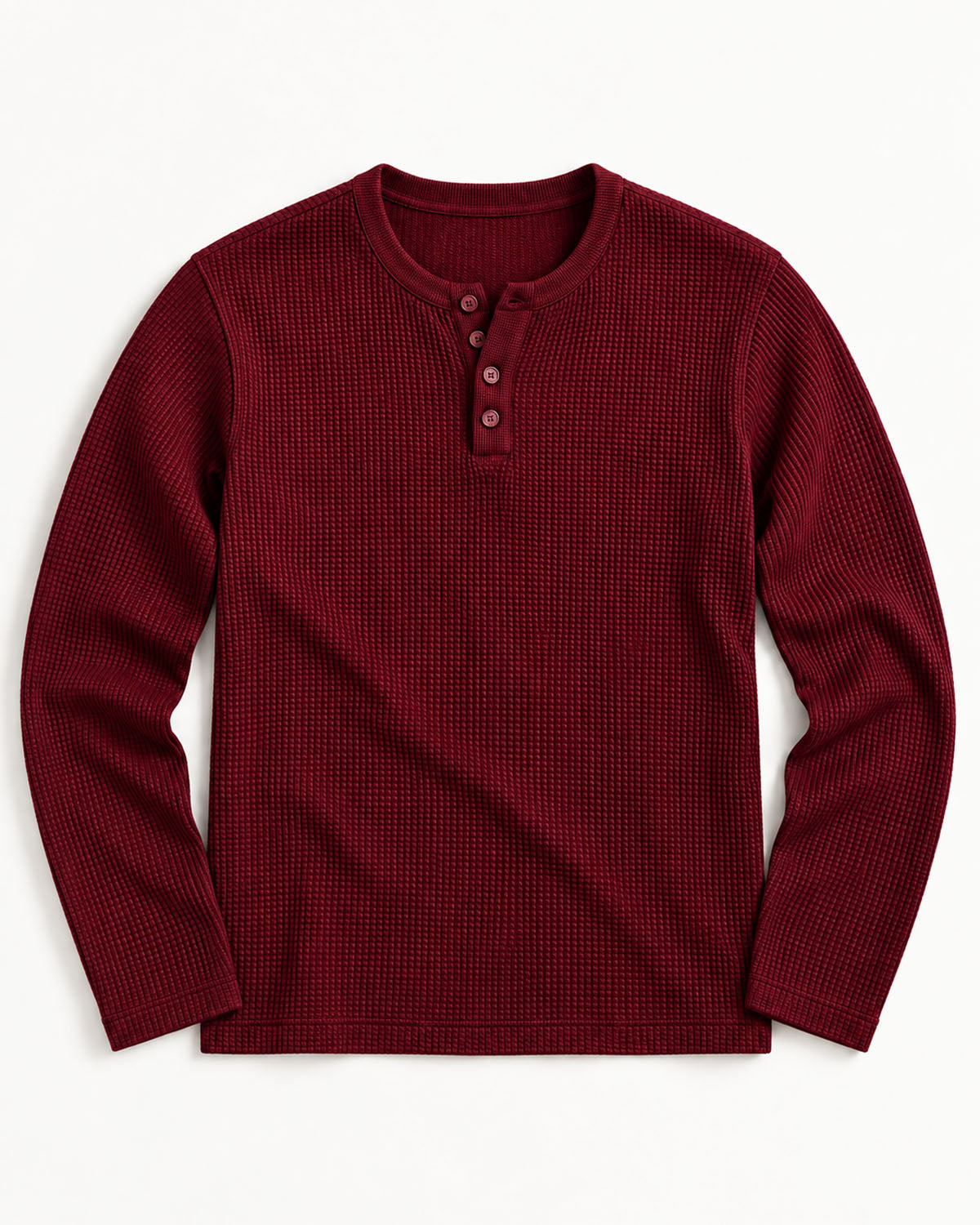 Cherry Red Henley