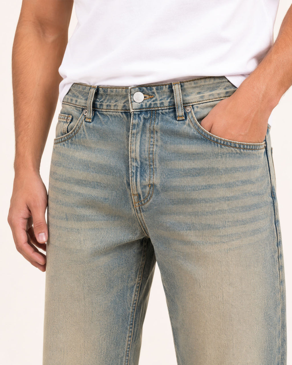 Sand Blue Relaxed Jeans