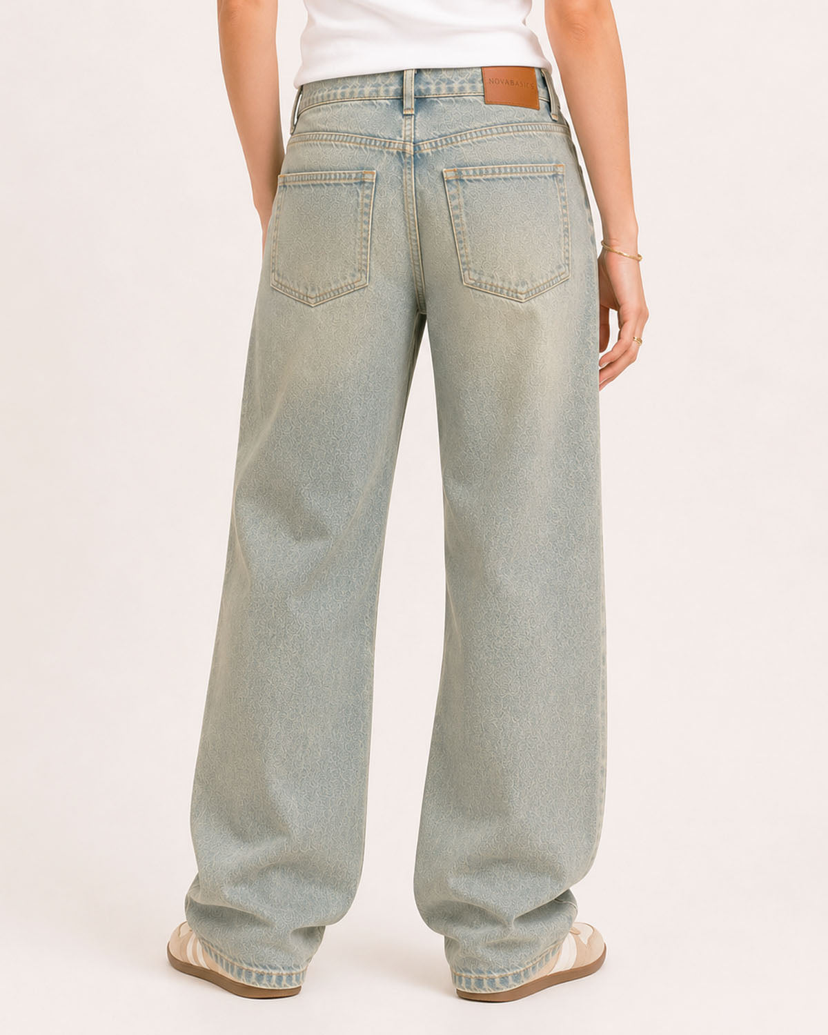 Sand Blue Wide Leg
