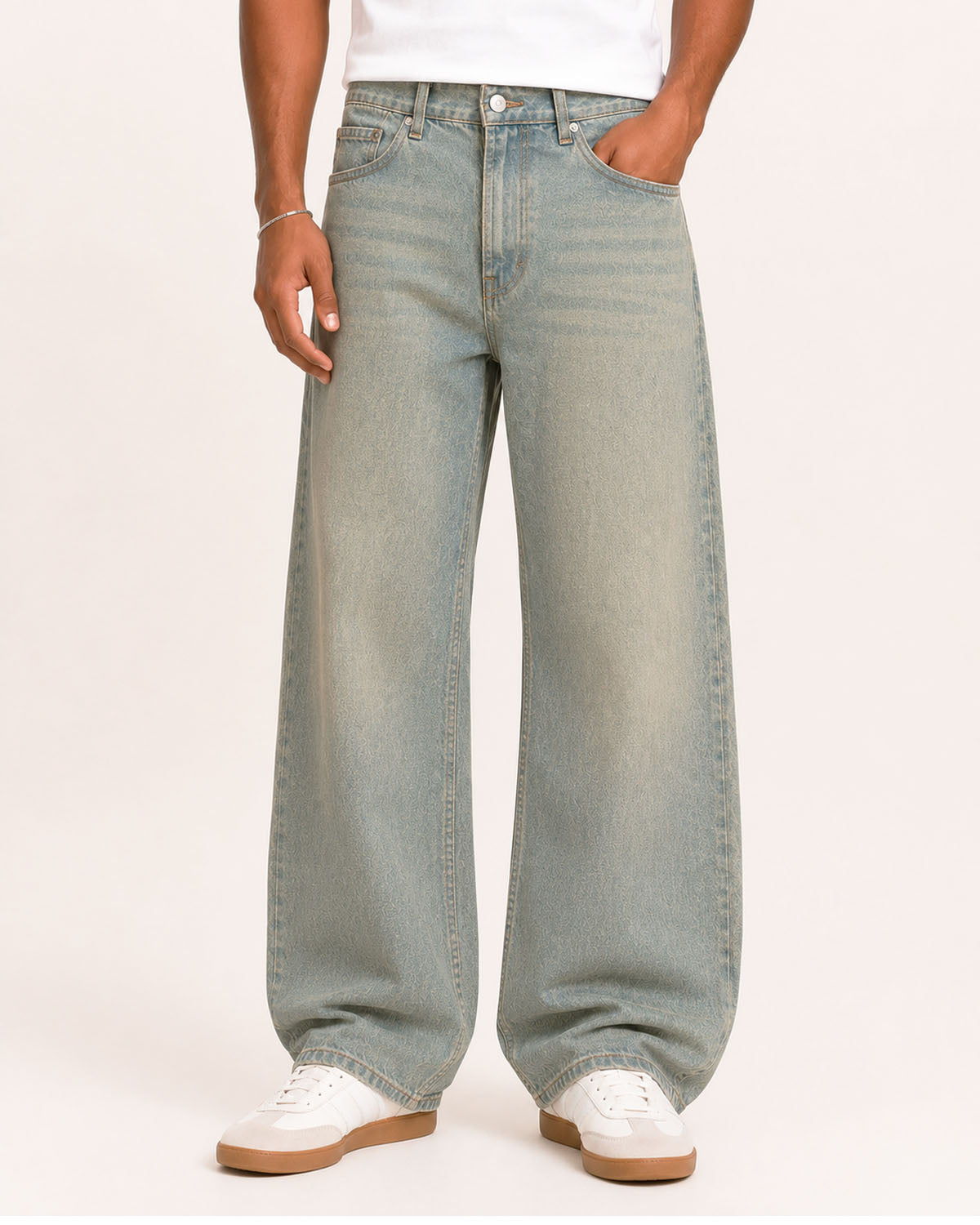 Sand Blue Wide Leg