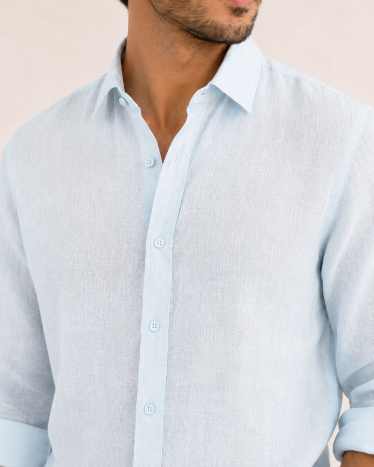Ocean Blue Irish Linen