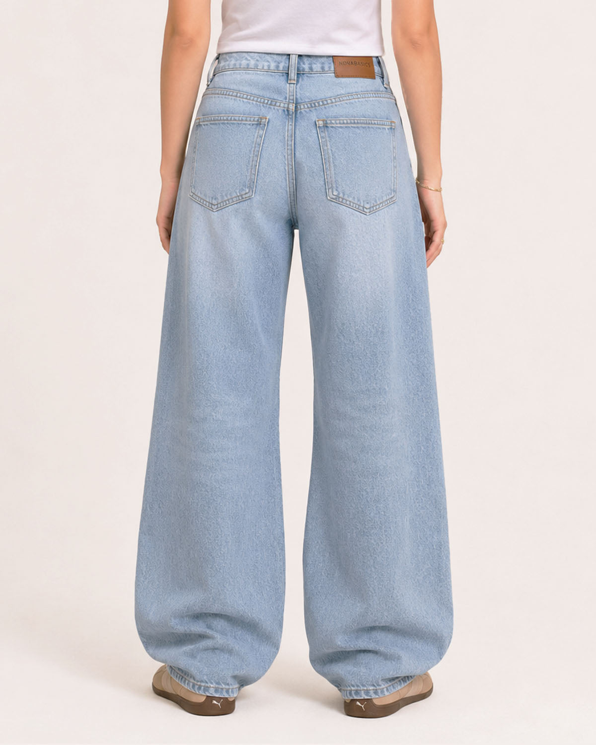Sky Blue Baggy Jeans