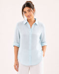 Ocean Blue Irish Linen