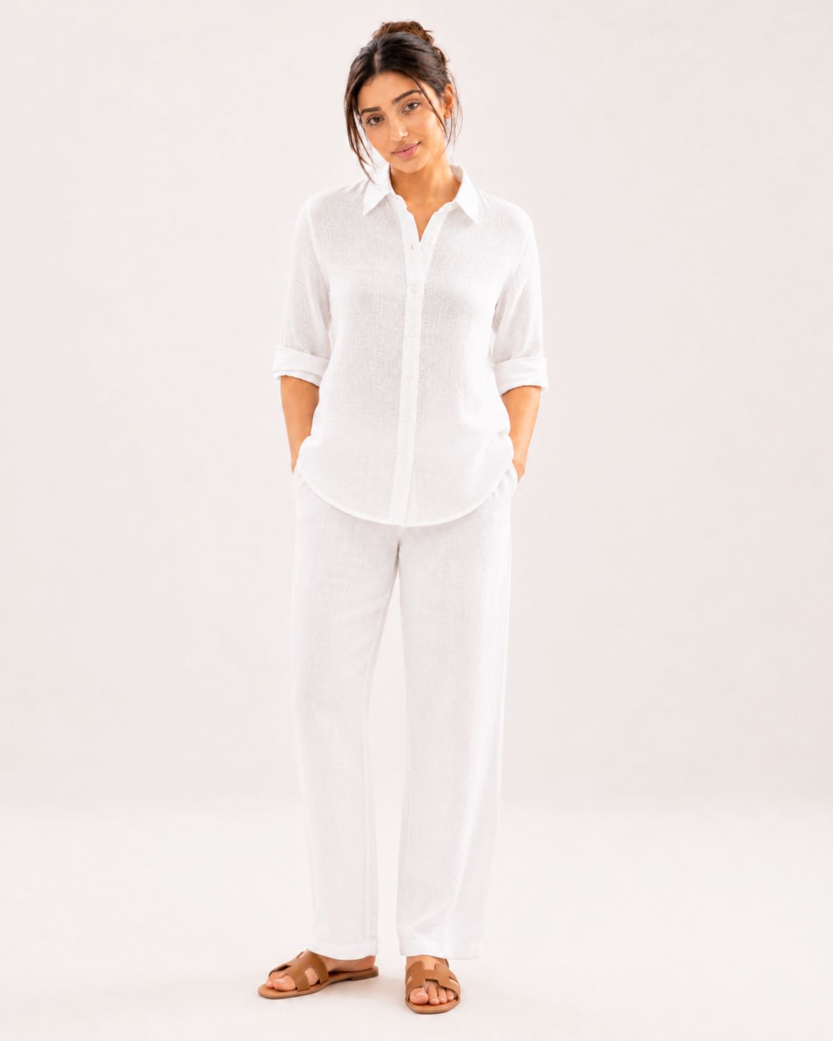 Snow White Irish Linen