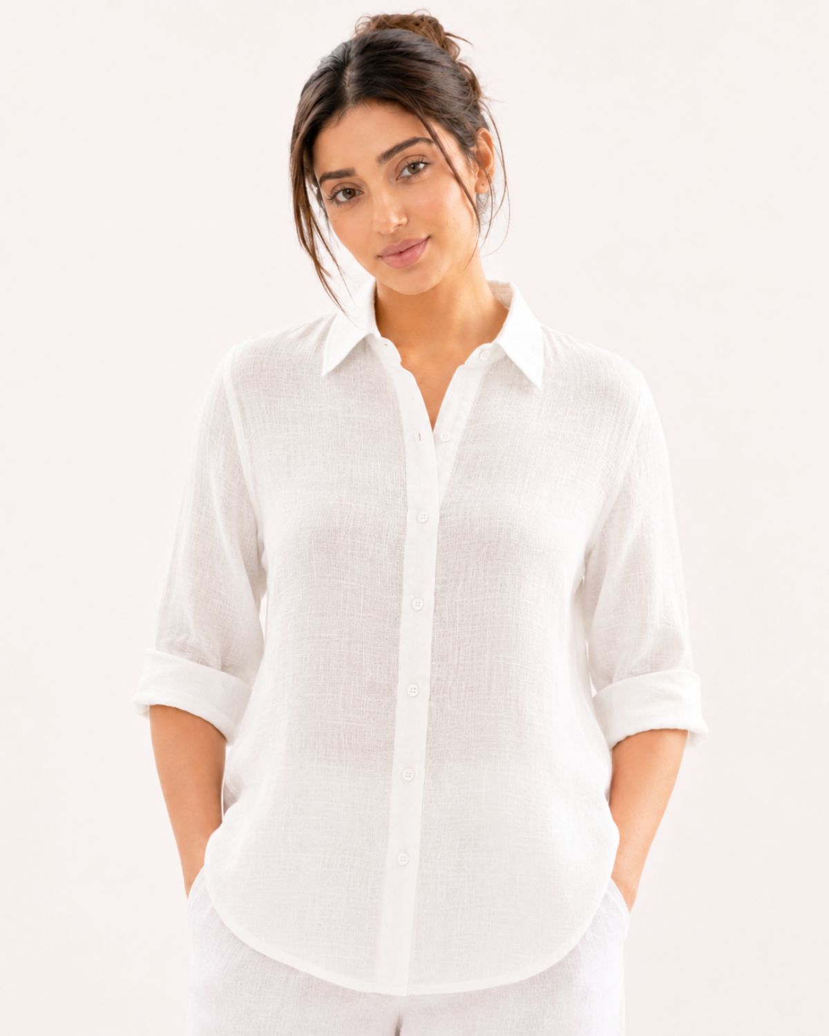 Snow White Irish Linen