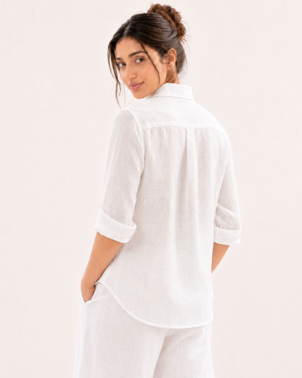 Snow White Irish Linen
