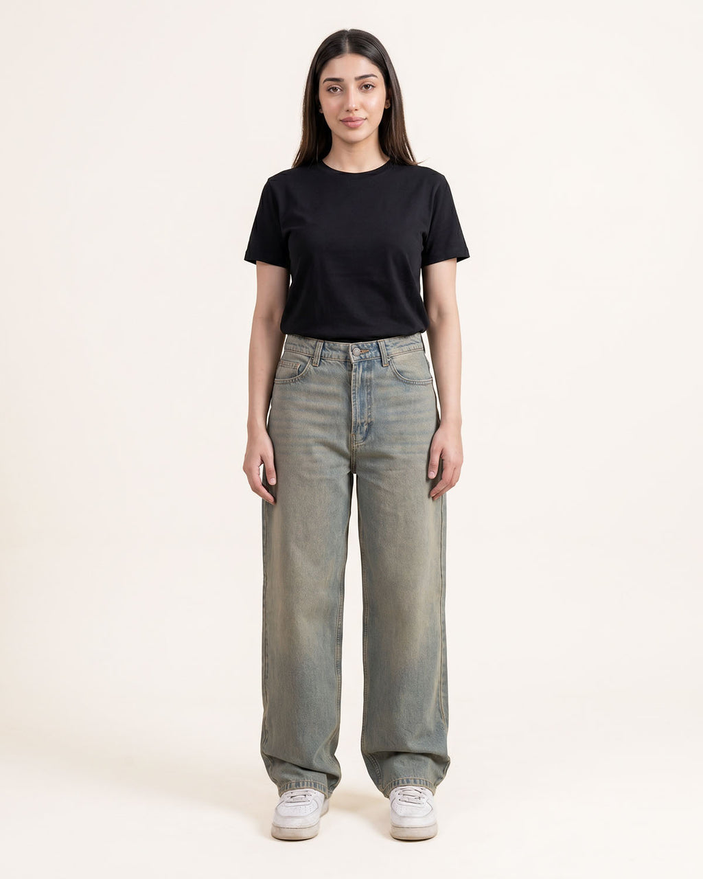 Sand Blue Relaxed Jeans