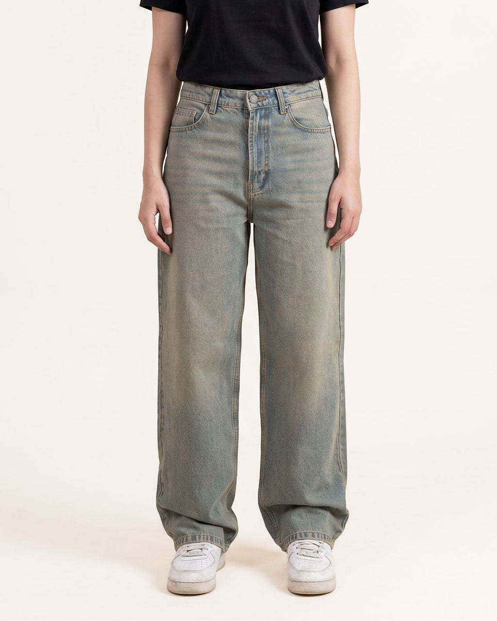 Sand Blue Relaxed Jeans