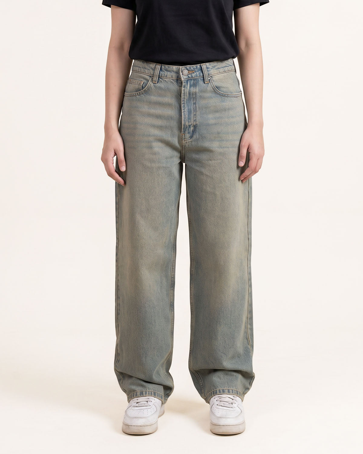 Sand Blue Relaxed Jeans