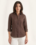 Coffee Brown Irish Linen