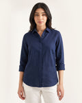 Night Blue Irish Linen