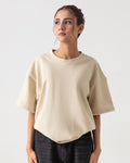 Beige Boxy T-shirt