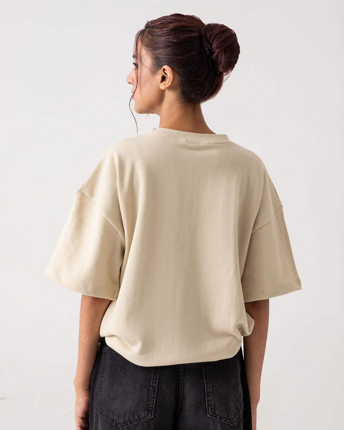 Beige Boxy T-shirt