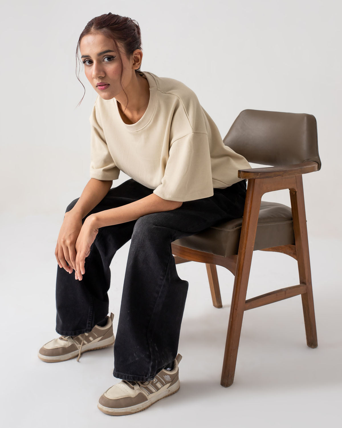 Beige Boxy T-shirt