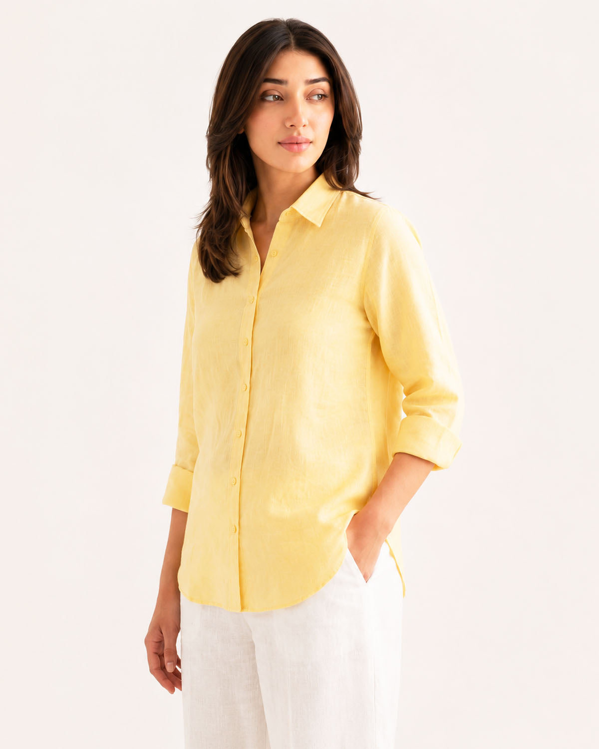Butter Yellow Irish Linen
