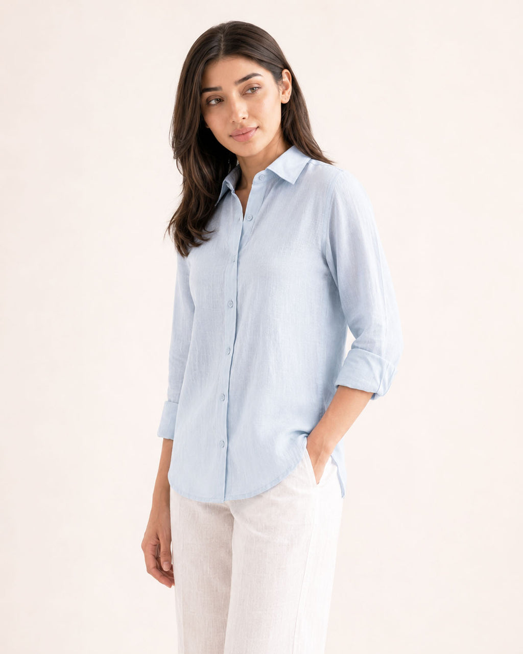 Ocean Blue Irish Linen