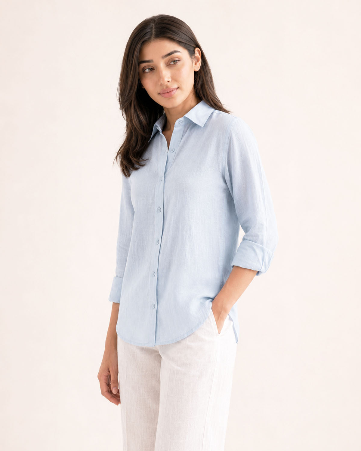 Ocean Blue Irish Linen
