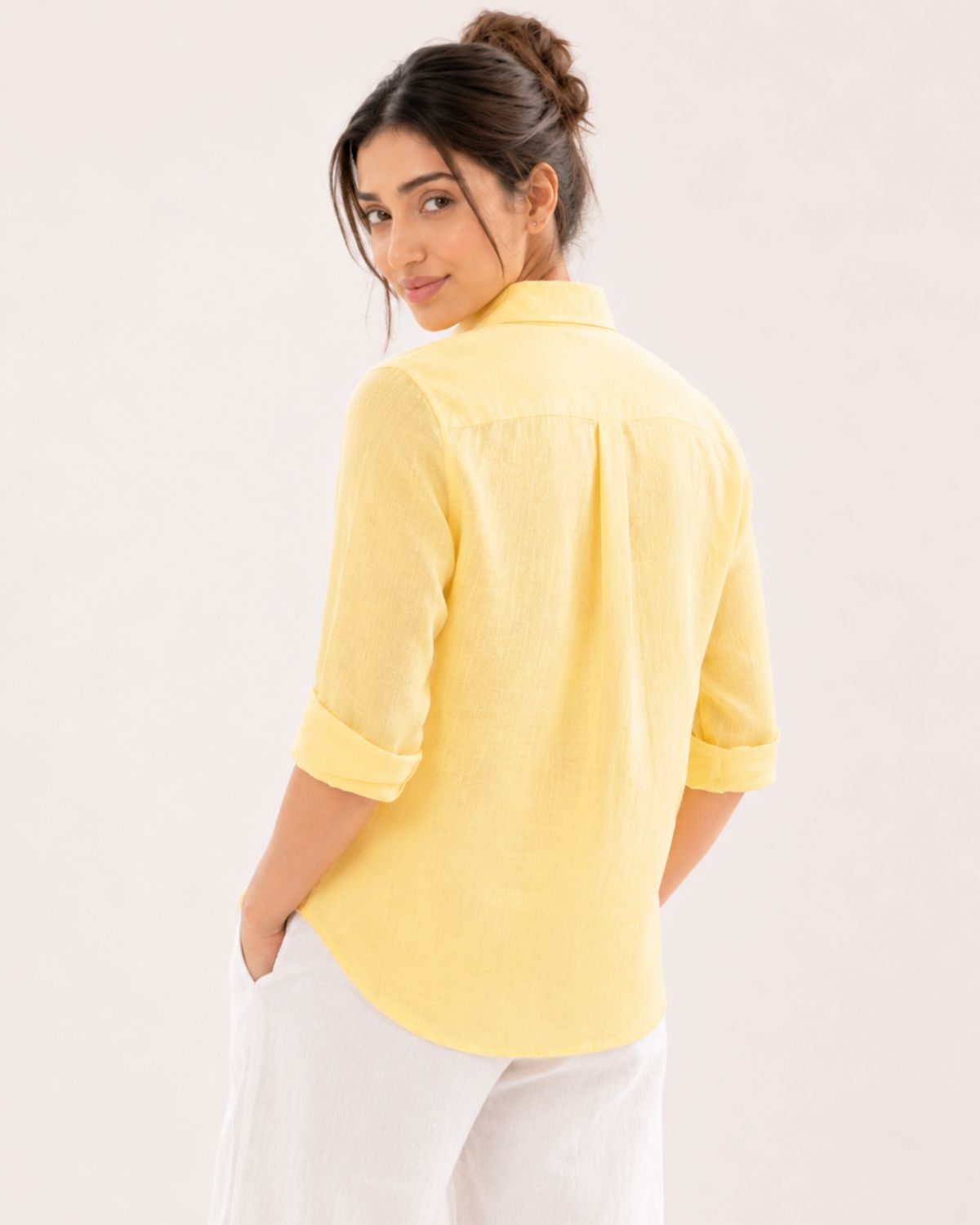 Butter Yellow Irish Linen