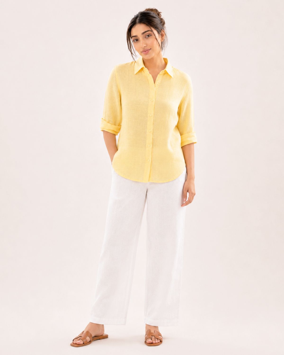 Butter Yellow Irish Linen