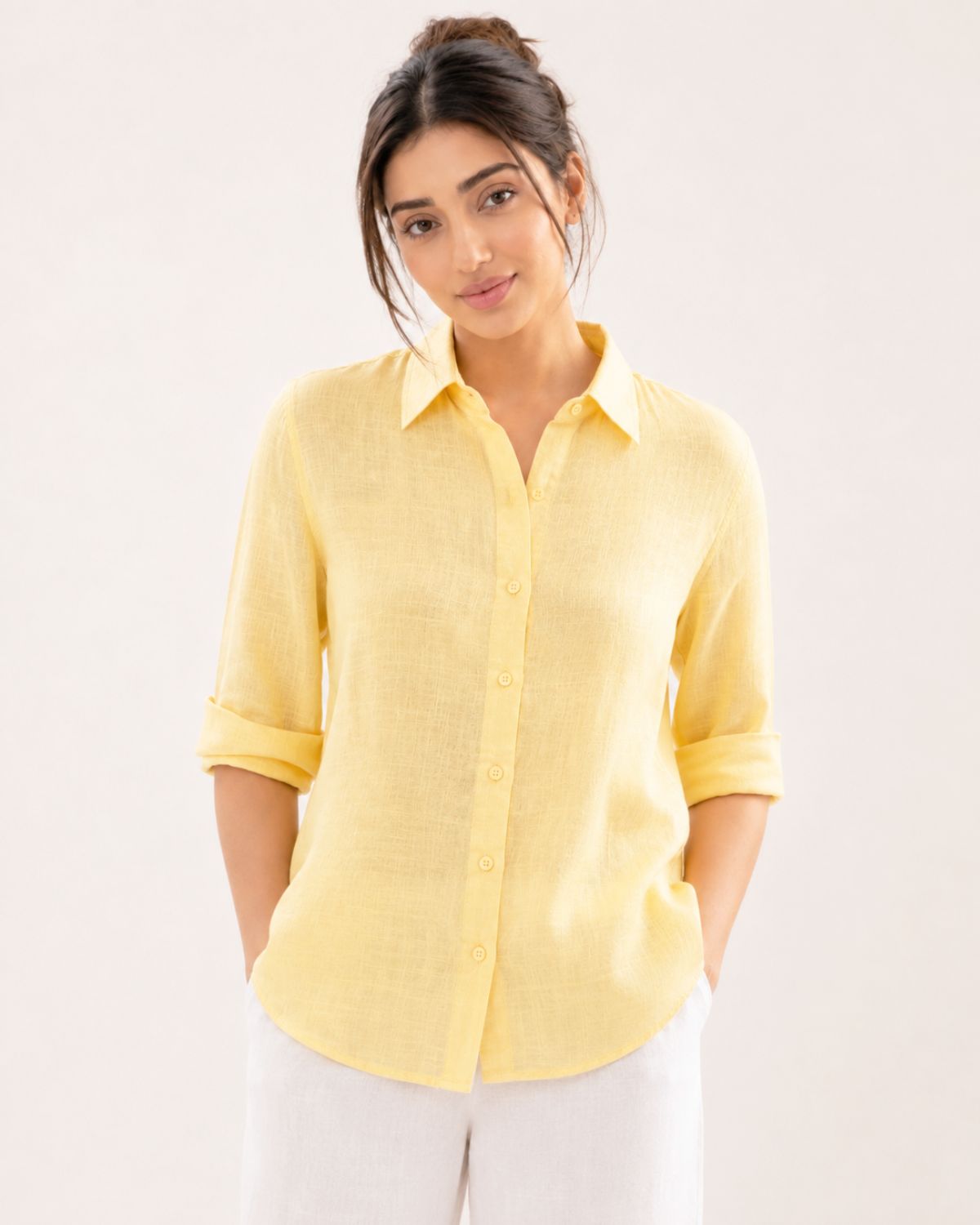 Butter Yellow Irish Linen